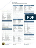 Python Cheat Sheet by DaveChild