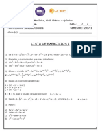 Lista-I-PRE-CALCULO--potenciacao-radiciacao-polinomios-fatoracao-2017.1_26-02-2017
