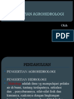 AGROHIDROLOGI (Pendahuluan)