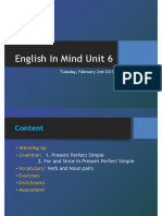 English in Mind Unit 6: Content