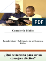 Unidad 3. Características y Actividades de Un Consejero Bíblico