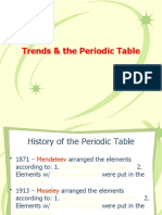 Trends & The Periodic Table
