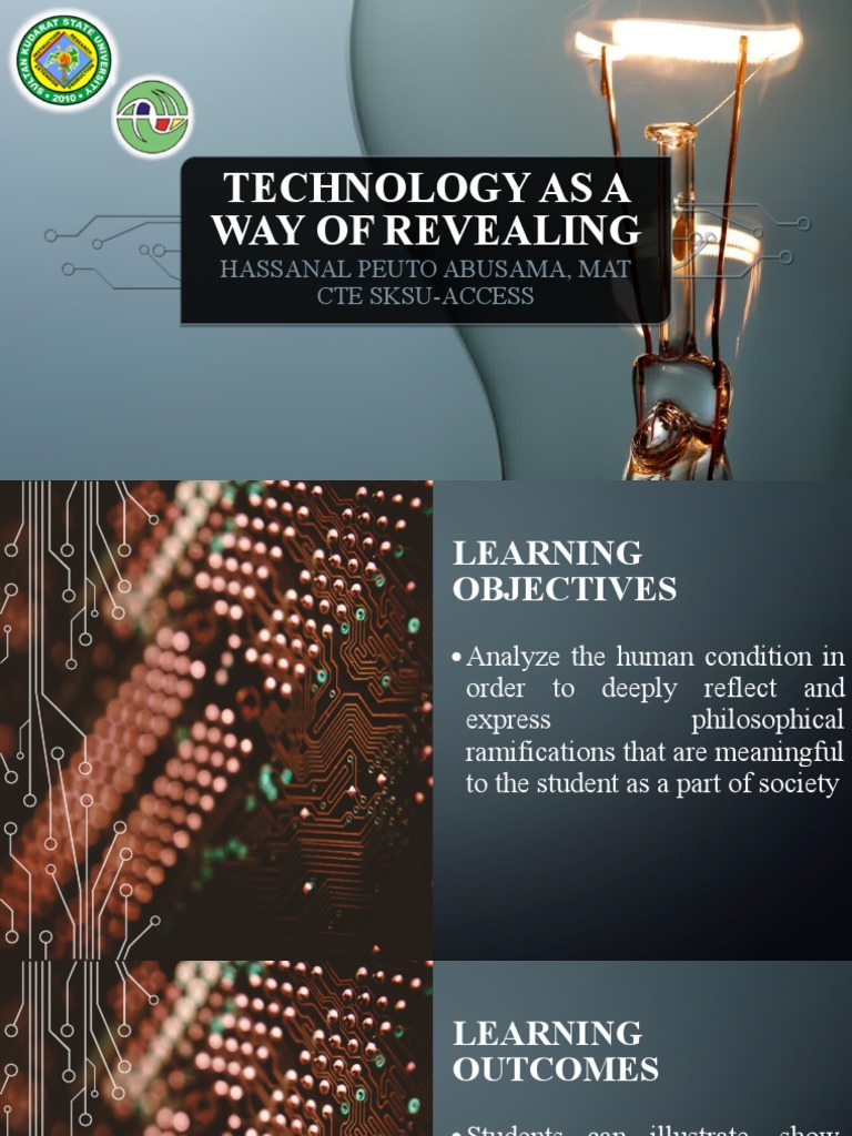 Revealing Humanity Through Technology | PDF | Truth | Philosophical ...