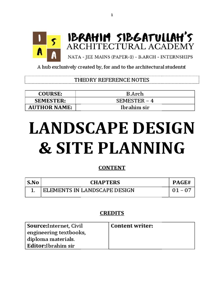 Landscape Design (4. Elements in Landscape Design) | PDF | Gardens | Hedge