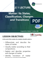 Matter - Its States, Classification, Changes, and Transitions