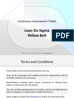 Lean Six Sigma Yellow Belt: Continuous Improvement Toolkit
