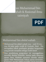 Pemikiran Muhammad Bin Abdul Wahab & Rasional Ibnu
