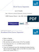 Broadband Blind Source Separation: Ian K. Proudler