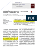 Polymer Testing: J.M.L. Reis, L.J. Pacheco, H.S. Da Costa Mattos