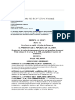 Decreto 410 de 1971 Código de Comercio