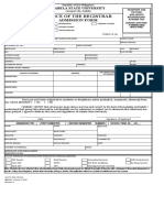 Office of The Registrar: Admission Form