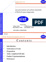 B.Tech Project on Tribological Characterization of Carbon Nanotube Hybrid Nanocomposites