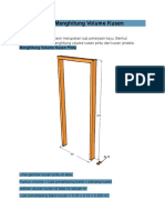 Cara Menghitung Volume Kusen Pintu dan Jendela