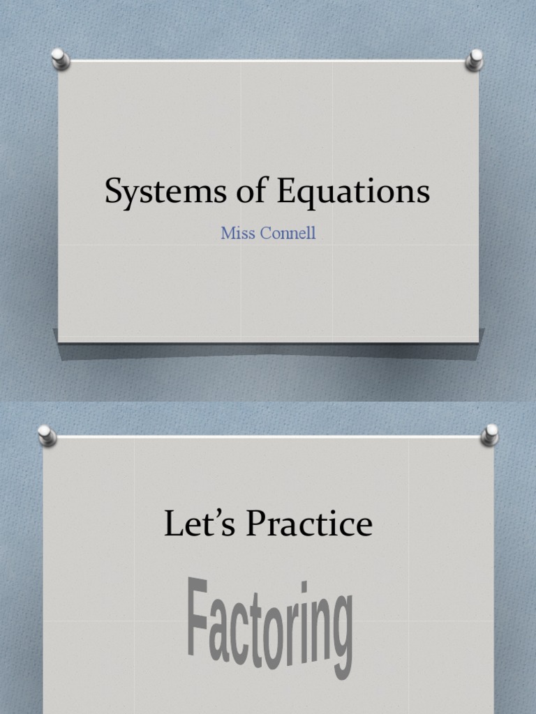 Systems of Equations - Review | PDF | Derivative | Elementary Mathematics
