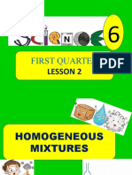 G.6 Q.1 SCIENCE Lesson 2 Homogeneous Mixture