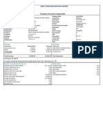 Shivaji August 2019 Payslip