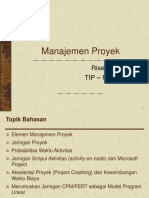 Manajemen Proyek: Riset Operasi TIP - FTP - Ub