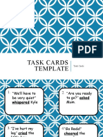 Task Card Template Editable