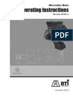 Operating Instructions Mercedes Benz 904 LA