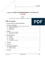 Algo1 Apad 2012 s1 Cours - C Corrige