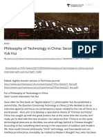 Philosophy of Technology in China