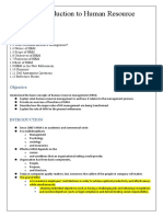 Unit 1 Introduction To Human Resource Management