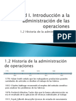 1.1 Historia de La Administracion de Las Operaciones
