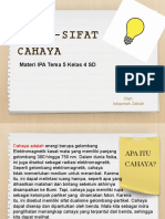 Sifat-Sifat Cahaya: Materi IPA Tema 5 Kelas 4 SD