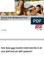 Custom Code Management Tools: @timo - John