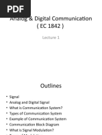 Analog & Digital Communication (EC 1842)