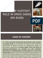 Chain of Custody Rule in Drug Cases (RA 9165)
