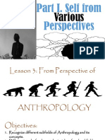 Lesson 3. From The Perspective of Anthropology