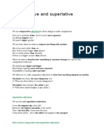 Comparative and Superlative Adjective