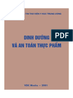 Dinh Dưỡng Và an Toàn Thực Phẩm (NXB Y Học 2001) - Viện Y Học, 228 Trang