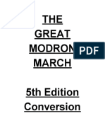 The Great Modron March 5e Conversion