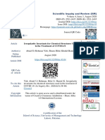 Irregularity Invariants For Chemical Structures Used in The Treatment of COVID-19