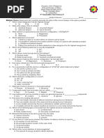 3rd Summative Test Science 9