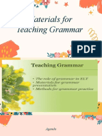 Materials For Teaching Grammar