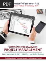 Project Management: Certificate Programme in