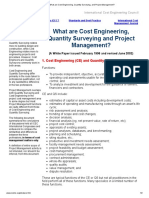 What Are Cost Engineering, Quantity Surveying, and Project Management