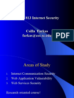 CSCE 813 Internet Security