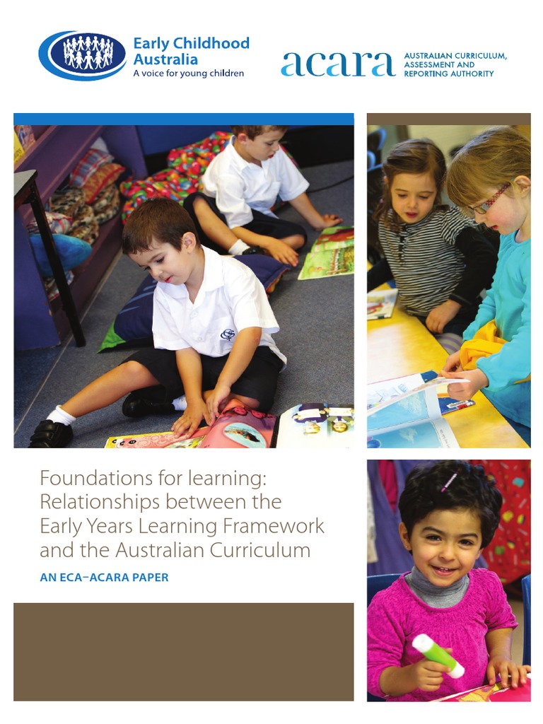 Foundations For Learning-Relationships Between The Early Years Learning ...