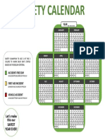 Safety Calendar (Template)