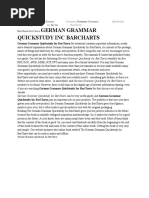 German Grammar Quickstudy Inc BarCharts