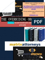 Overriding Objective 11 Recent Cases Matrix Digest May 2020