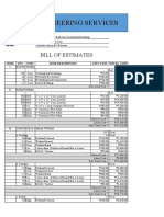 M&M Engineering Services: Bill of Estimates