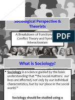 Sociological Perspectives & Theoretical Paradigms