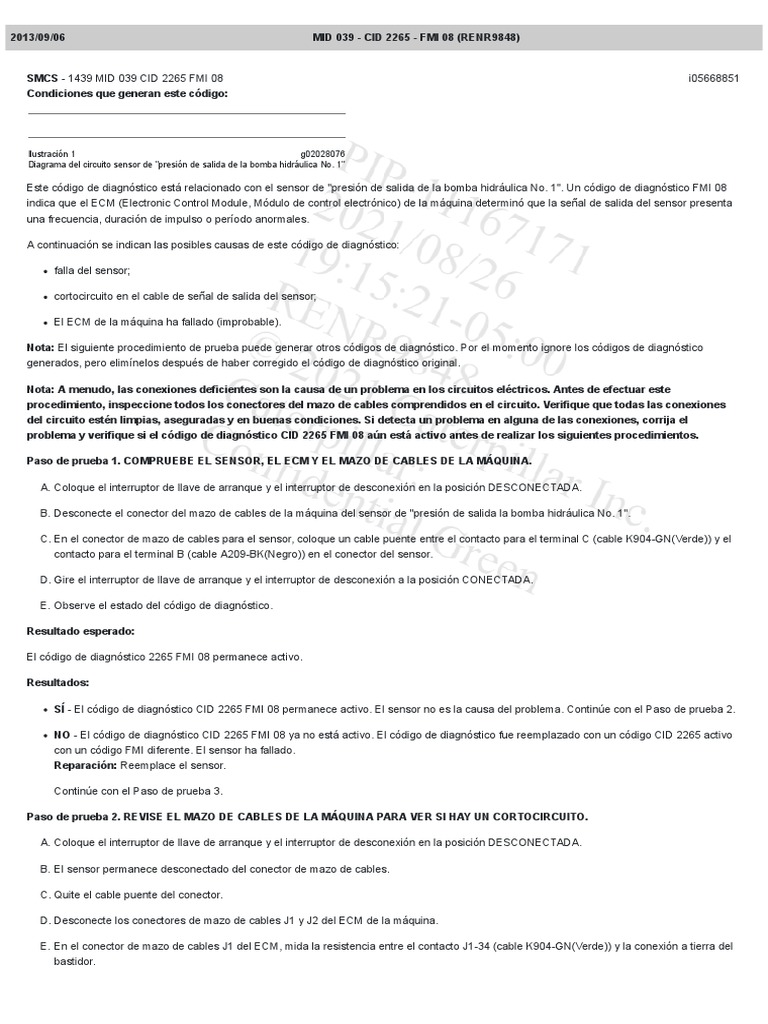 Codigo 2265-8 | PDF | Conector eléctrico | Equipo