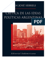 Sebreli Juan Jose - Critica De Las Ideas Politicas Argentinas