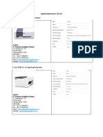 Spektrofotometer UV
